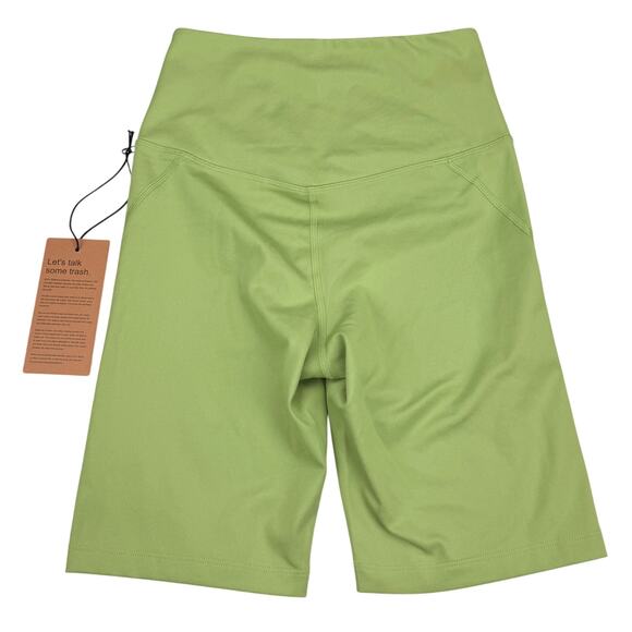 NWT GIRLFRIEND COLLECTIVE High Rise Pocket Bike Short in Mantis Sz Small - Picture 6 of 6